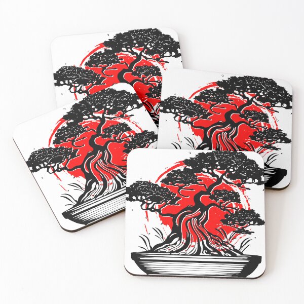 Item preview, Japanese Bonsai Tree | Minimalist Zen Botanical Illustration designed and sold by huldabowlin.