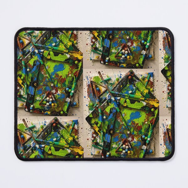 Item preview, Billiards and Pool Table Mixed Media Pop Art designed and sold by THE SPLATTERED HAUS BY SAGE BANKS.