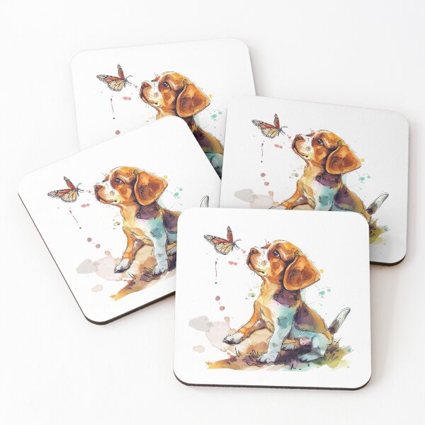 Item preview, Beagle Dog | Cute Puppy Aesthetic Art designed and sold by Mandayartstudio.