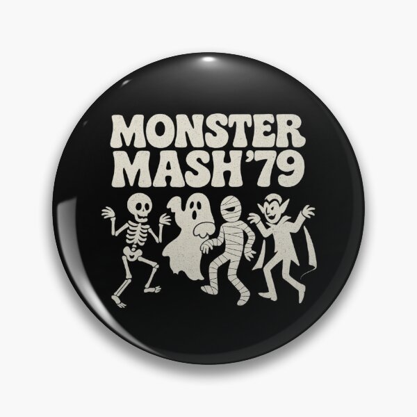 Item preview, Monster Mash 79 Retro Halloween Dancing Skeleton Ghost Mummy Dracula designed and sold by Stylecombinator.