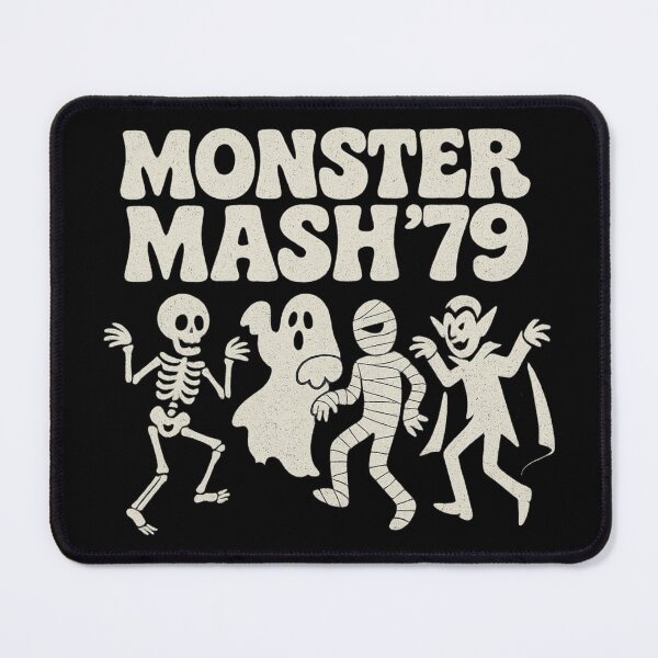Item preview, Monster Mash 79 Retro Halloween Dancing Skeleton Ghost Mummy Dracula designed and sold by Stylecombinator.
