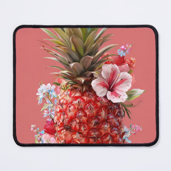 Item preview, Pineapple Tropical Fruits and Flowers designed and sold by Grafititee.