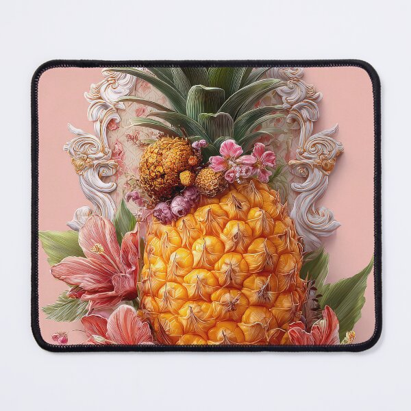 Item preview, Pineapple Tropical Fruits and Flowers designed and sold by Grafititee.