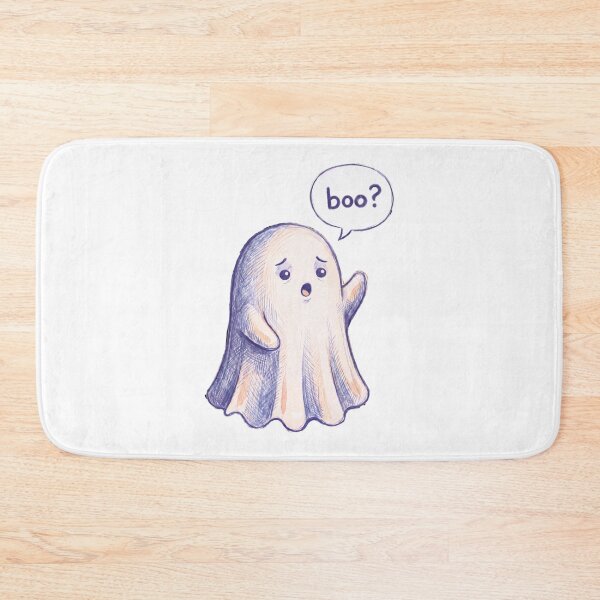 Item preview, Shy Ghost Says Boo? – Cute and Funny Halloween Ghost Art designed and sold by SweetRepeat.