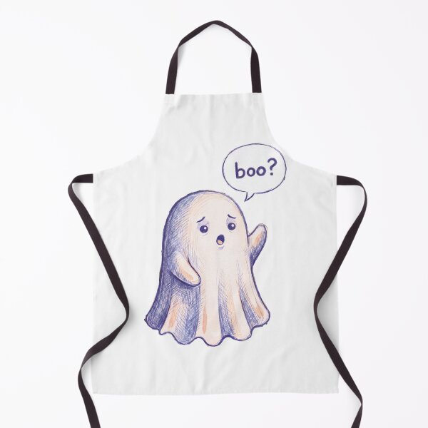 Item preview, Shy Ghost Says Boo? – Cute and Funny Halloween Ghost Art designed and sold by SweetRepeat.