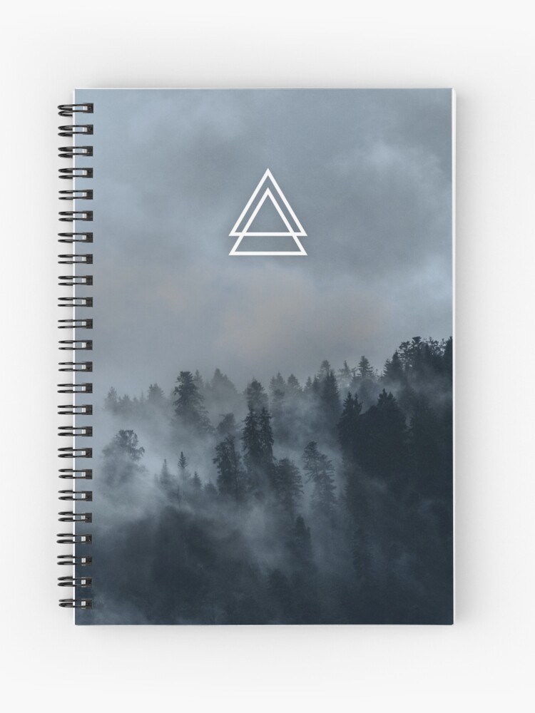 Aesthetic Art Forest Fog Spiral Notebook By Writeaesthetics Redbubble