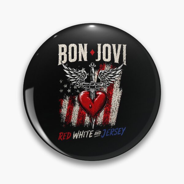 Item preview, Bon Jovi Forever Tour 2026 Red White And Jersey MSG Madison Square Garden designed and sold by HannahDetter.