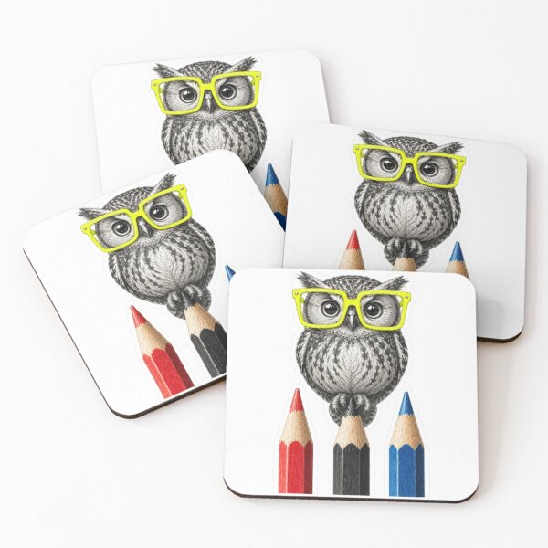 Item preview, Wise Owl With Neon Glasses designed and sold by Snurly.