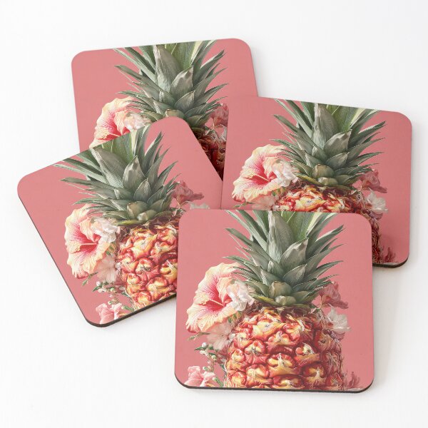 Item preview, Pineapple Tropical Fruits and Flowers designed and sold by Grafititee.