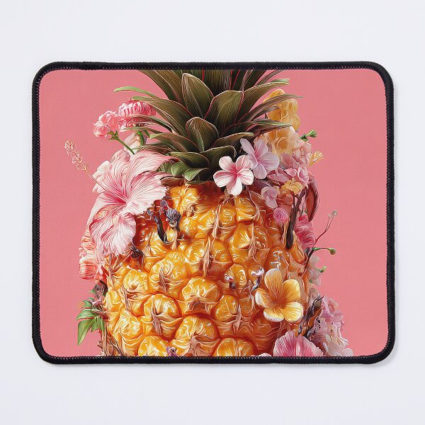 Item preview, Pineapple Tropical Fruits and Flowers designed and sold by Grafititee.
