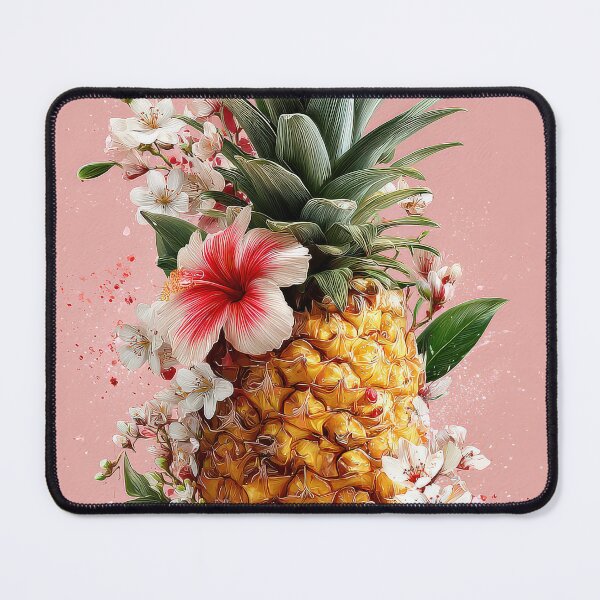 Item preview, Pineapple Tropical Fruits and Flowers designed and sold by Grafititee.