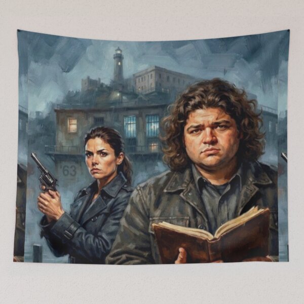 Item preview, Alcatraz Sci-Fi Mystery Fine Art Tribute designed and sold by Art's Diner.