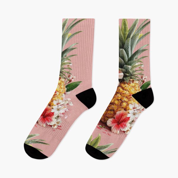 Item preview, Pineapple Tropical Fruits and Flowers designed and sold by Grafititee.