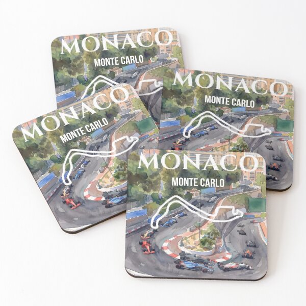 Item preview, Monaco Monte Carlo Racetrack Poster – Fairmont Hairpin Circuit Art designed and sold by mentosdesigner.