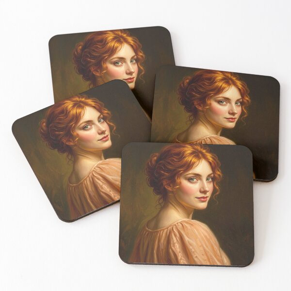 Item preview, Classical Portrait of Red-Haired Woman designed and sold by abanoubnabil.