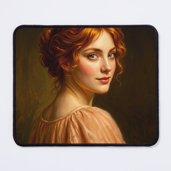 Item preview, Classical Portrait of Red-Haired Woman designed and sold by abanoubnabil.