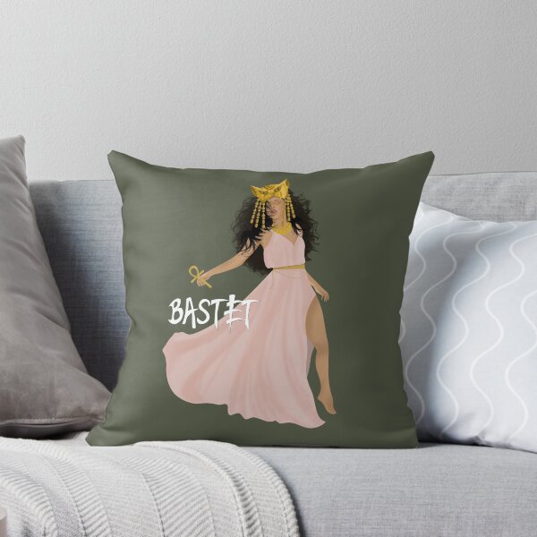 Item preview, Modern Goddess Bastet Digital Art | Ancient Egyptian Cat Goddess Illustration designed and sold by NiinaZyl.
