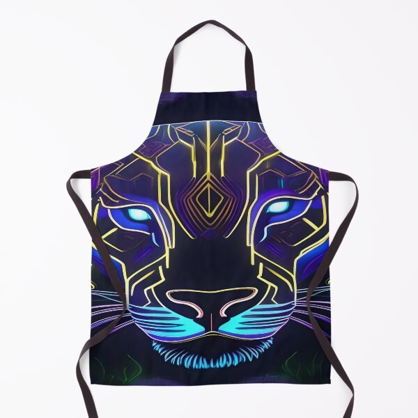 Item preview, Neon Panther – Futuristic Cyberpunk Big Cat designed and sold by Artful Dreams.