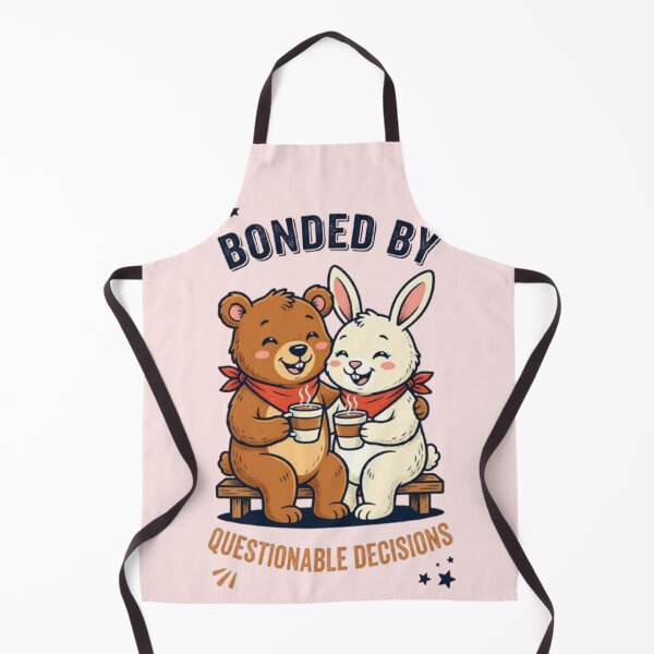 Item preview, Bonded By Questionable Decisions Funny Bear Bunny Best Friends Friendship Bff Tshirt designed and sold by HopeAndHustle.