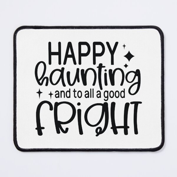 Item preview, Happy Haunting And To All A Good Fright - Autumn Halloween Vibes Quotes Retro Vintage Spooky Gift designed and sold by FuzionRaptor.