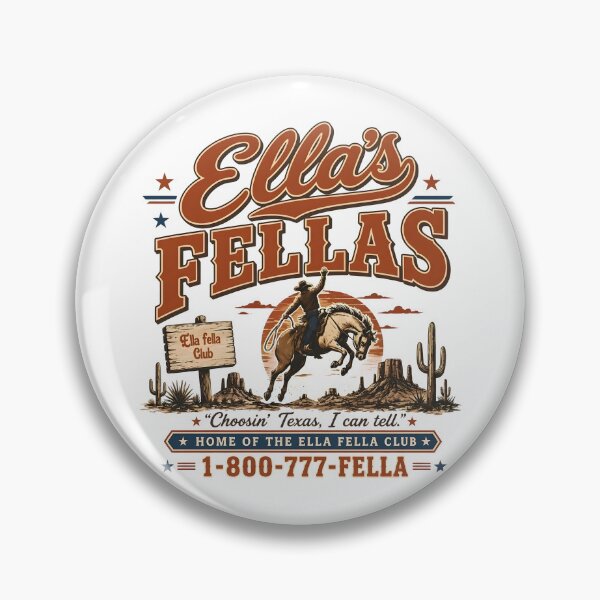 Item preview, Club Ellas Fellas Choosin Texas-Cowboy Vintage Graphic designed and sold by JaysonStone.