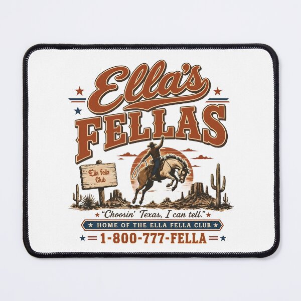 Item preview, Club Ellas Fellas Choosin Texas-Cowboy Vintage Graphic designed and sold by JaysonStone.