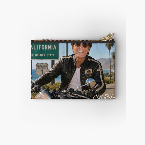 Item preview, The Legendary Sir Cliff Richard - Cruising California  on his motorbike designed and sold by Legendary-Icons.