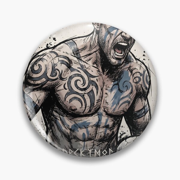 Item preview, Baldur God of War Grunge Gamer Graphic Tee designed and sold by Senpaiwaves.