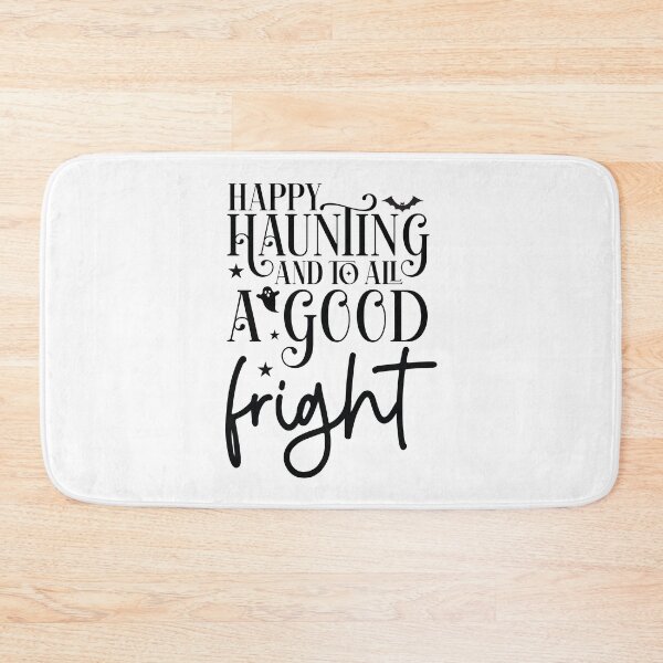 Item preview, Happy Haunting And To All A Good Fright - Retro Autumn Halloween Vibes Quotes Spooky USA Apparel designed and sold by FuzionRaptor.