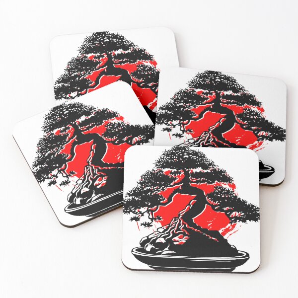 Item preview, Elegant Bonsai Tree | Japanese Nature Inspired Artwork designed and sold by huldabowlin.