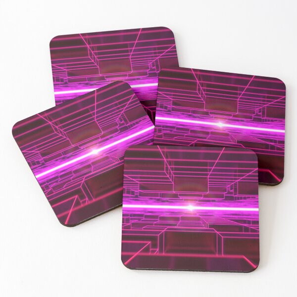 Item preview, Red to Magenta Horizontal Parallel Blocks designed and sold by Electric Shock!! Design.
