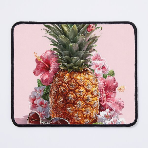 Item preview, Pineapple Tropical Fruits and Flowers designed and sold by Grafititee.