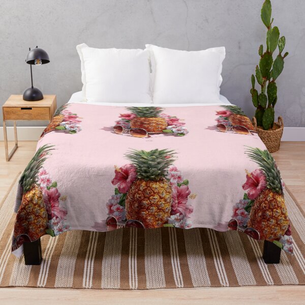 Item preview, Pineapple Tropical Fruits and Flowers designed and sold by Grafititee.