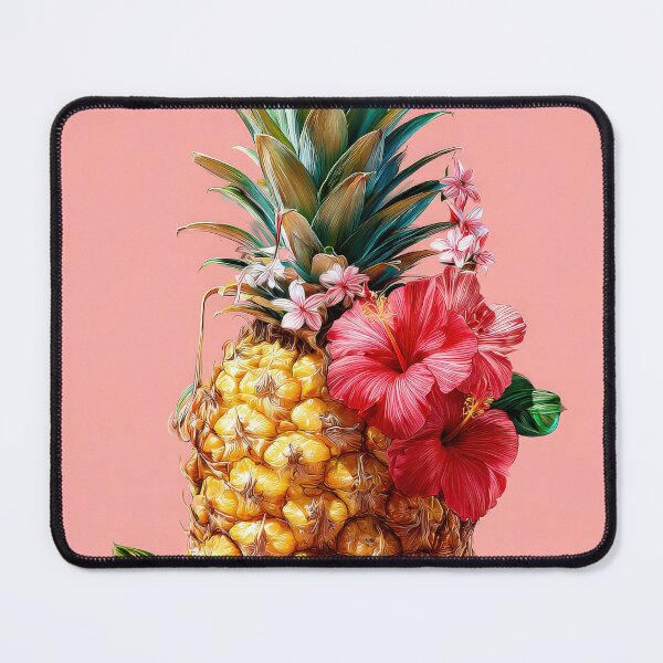 Item preview, Pineapple Tropical Fruits and Flowers designed and sold by Grafititee.
