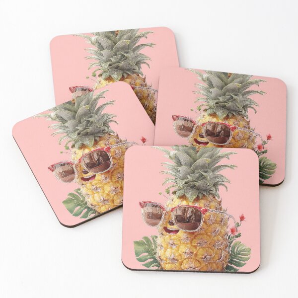 Item preview, Pineapple Tropical Fruits and Flowers designed and sold by Grafititee.