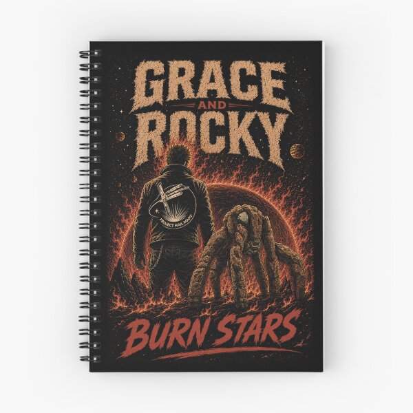 Item preview, Grace and Rocky Burn Stars - Ghost Rider x Project Hail Mary designed and sold by hesjustken.