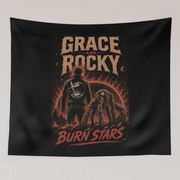 Item preview, Grace and Rocky Burn Stars - Ghost Rider x Project Hail Mary designed and sold by hesjustken.