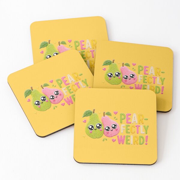 Item preview, Pearfectly Weird Cute Kawaii Pear Art designed and sold by Liv Solara.