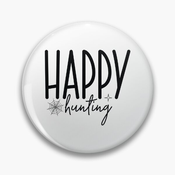 Item preview, Happy Hunting - Autumn Halloween Vibes Quotes Retro Vintage Cute Spooky Season Monster Gift designed and sold by FuzionRaptor.