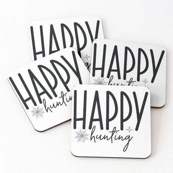 Item preview, Happy Hunting - Autumn Halloween Vibes Quotes Retro Vintage Cute Spooky Season Monster Gift designed and sold by FuzionRaptor.