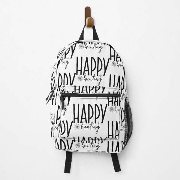 Item preview, Happy Hunting - Autumn Halloween Vibes Quotes Retro Vintage Cute Spooky Season Monster Gift designed and sold by FuzionRaptor.