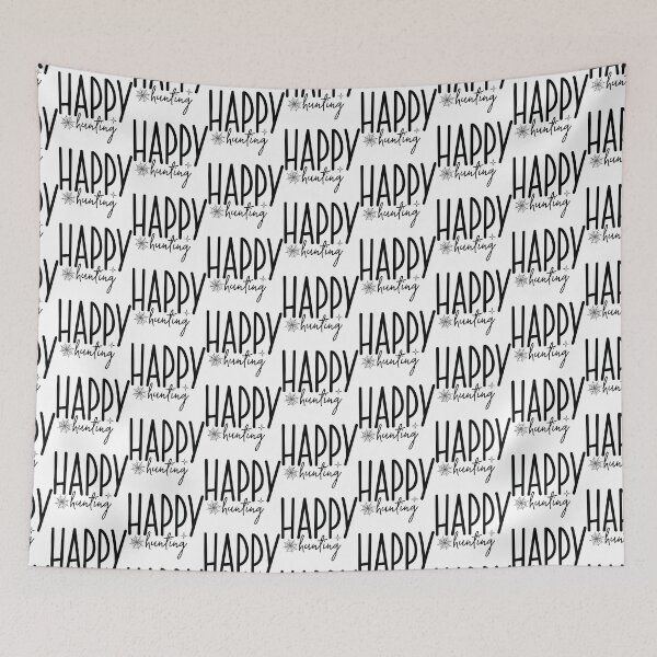 Item preview, Happy Hunting - Autumn Halloween Vibes Quotes Retro Vintage Cute Spooky Season Monster Gift designed and sold by FuzionRaptor.