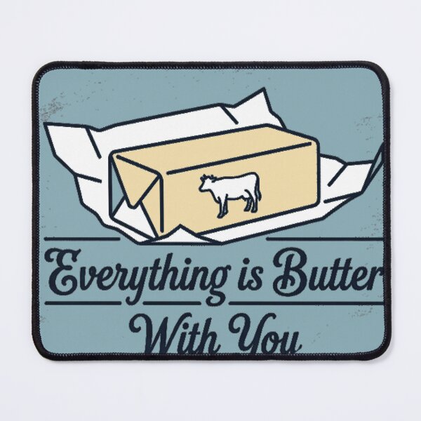 Item preview, butter lover food blog recipe ingredients, designed and sold by Mudikeys.