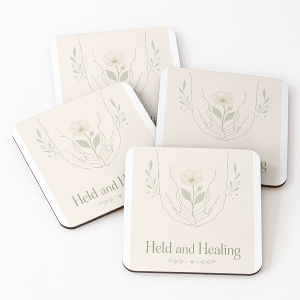 Item preview, Held and Healing Print designed and sold by risetidesstudio.