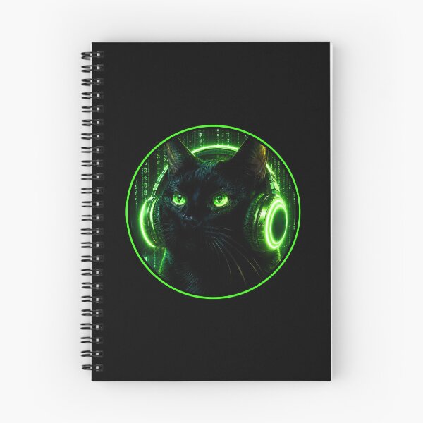 Item preview, Cyberpunk Gamer Cat Neon Art designed and sold by Moodprint5.