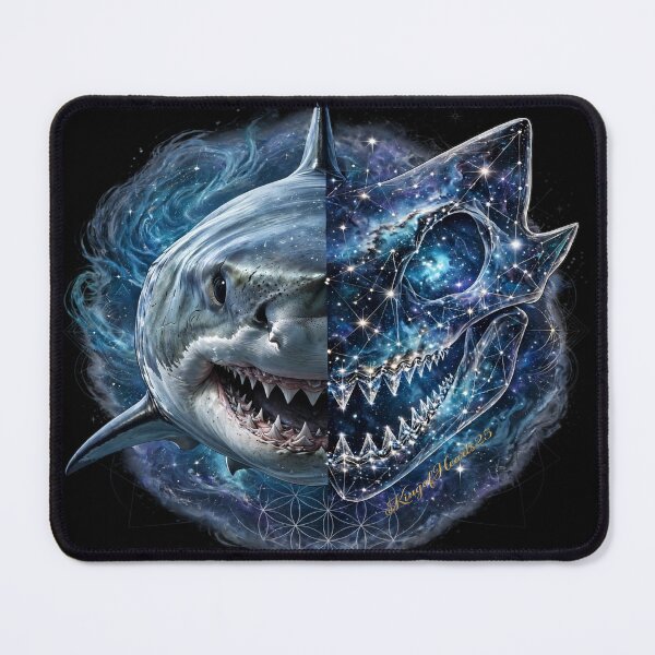 Item preview, Cosmic Shark | Galaxy Skull Ocean Nebula Spirit Animal designed and sold by KingofHearts25.