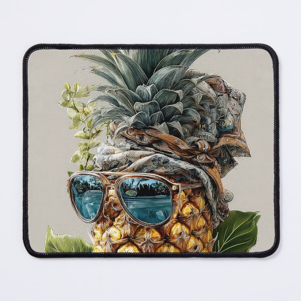 Item preview, Pineapple Tropical Fruits and Flowers designed and sold by Grafititee.