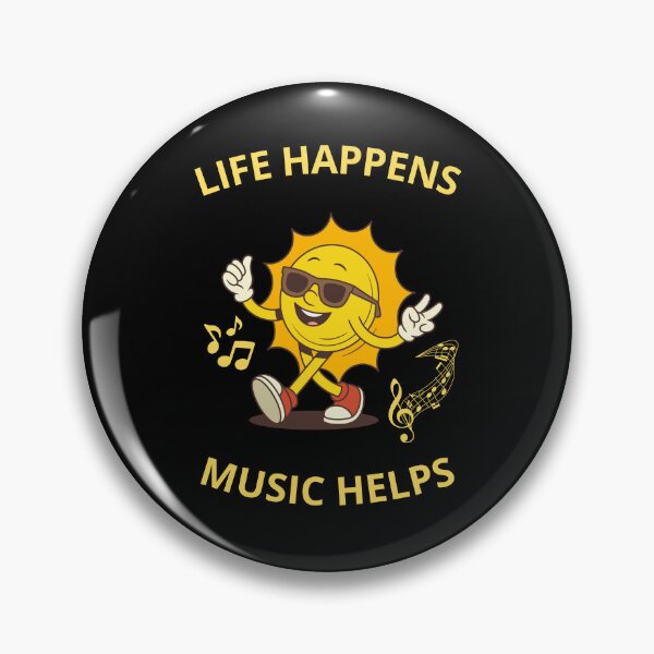 Item preview, Live Happens Music Helps Funny Gifts For Optimists designed and sold by zebek-design.