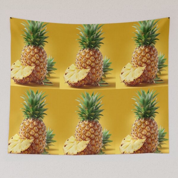 Item preview, Pineapple Tropical Fruits and Flowers designed and sold by Grafititee.