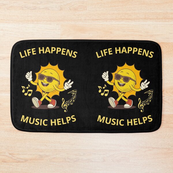 Item preview, Live Happens Music Helps Funny Gifts For Optimists designed and sold by zebek-design.